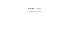 Desktop Screenshot of eduvote.com
